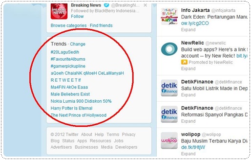 Cara Melihat Trending Topics Indonesia Twitter  Tutorial \/ Panduan  CARApedia
