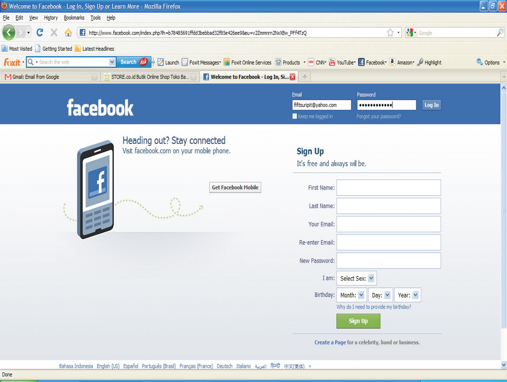 Cara login ke